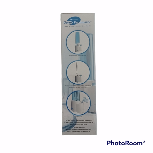 GERM TERMINATOR TOOTHBRUSH SANITIZER GT100 SYSTEM NEW IN BOX - Picture 3 of 5